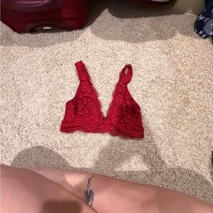 Victoria's Secret Red Lace Bralette